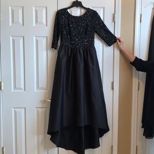 Formal, sequin and scoop back dress